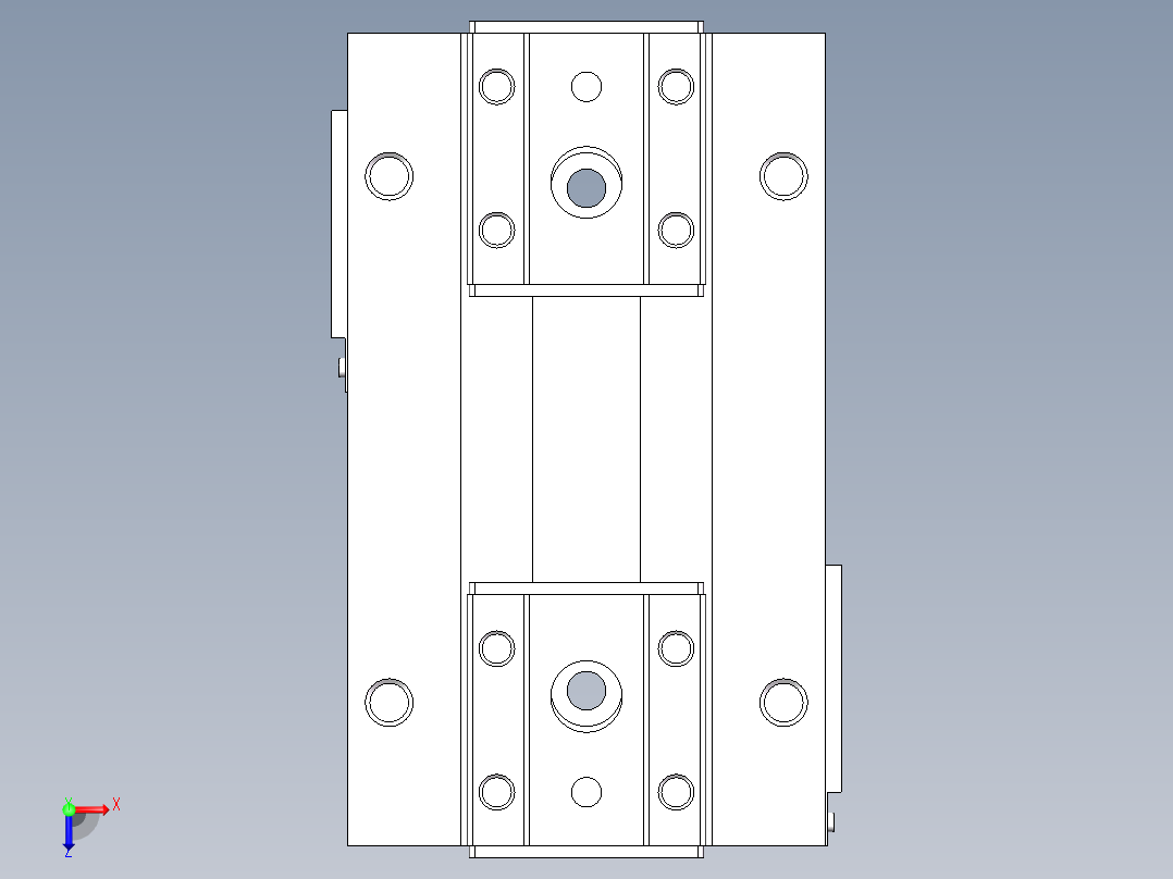 气缸HDF12-24-SD2俯视图