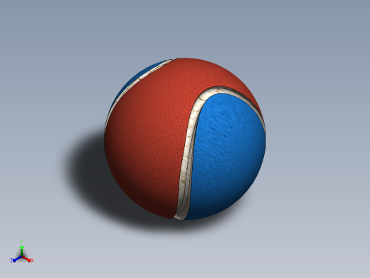 3D网球正等轴测缩略图