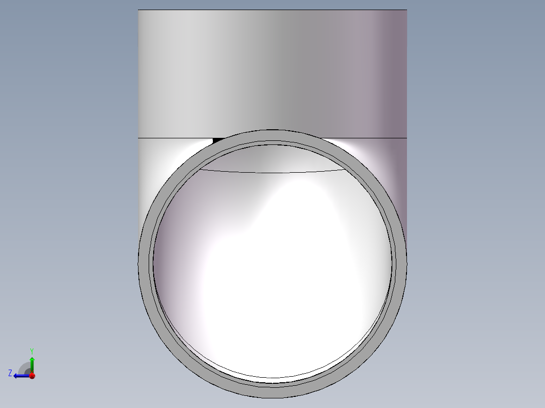 90_ELBOW_DN350_PN10_U-PVC右视图