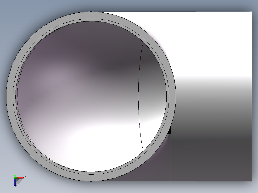 90_ELBOW_DN350_PN10_U-PVC俯视图