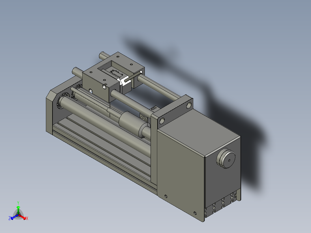 电机转子轴径向跳动检测系统正等轴测图