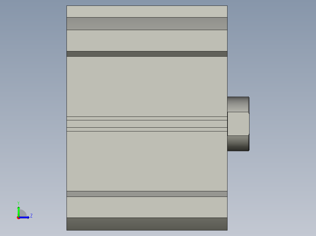气缸自动化装配生产设备设计-CDQ2B100-35D-A73L2左视图