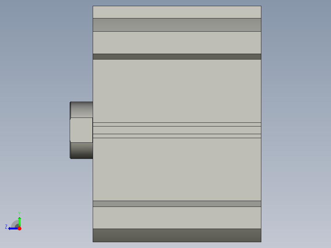 气缸自动化装配生产设备设计-CDQ2B100-35D-A73L2右视图