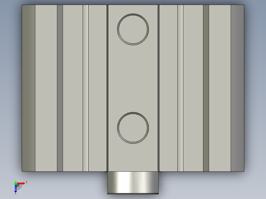 气缸自动化装配生产设备设计-CDQ2B100-35D-A73L2俯视图