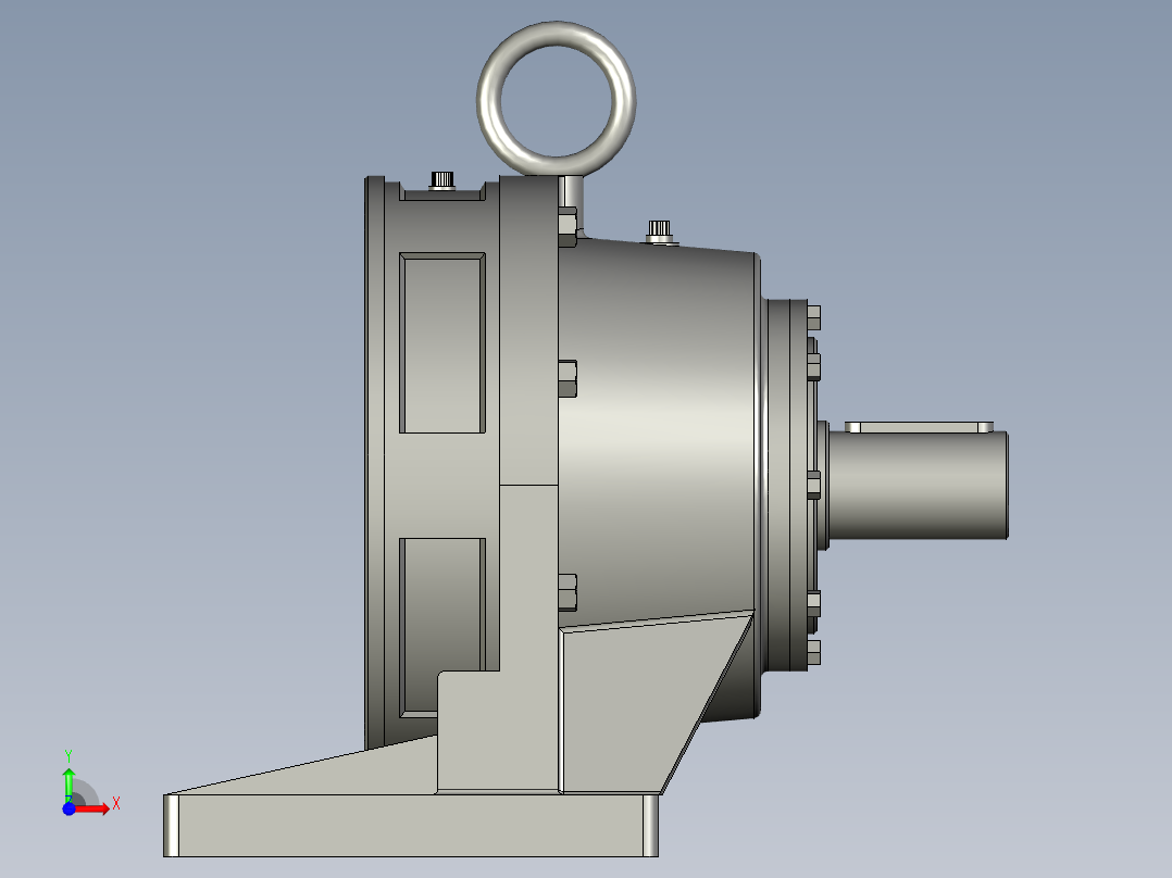 BWY单级摆线针轮减速机前视图