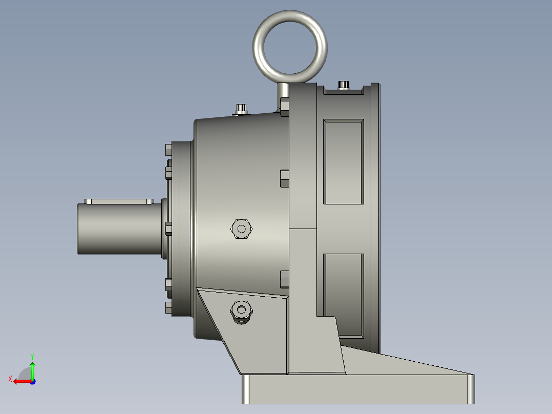 BWY单级摆线针轮减速机后视图
