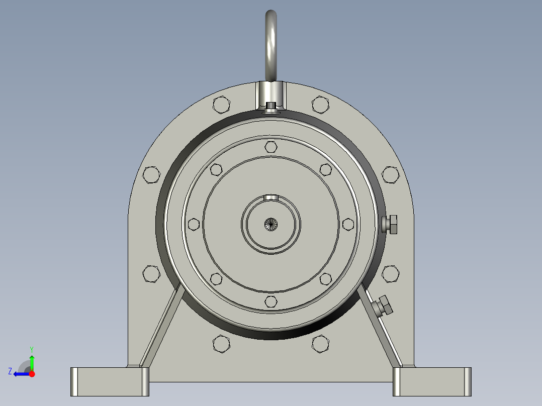 BWY单级摆线针轮减速机右视图