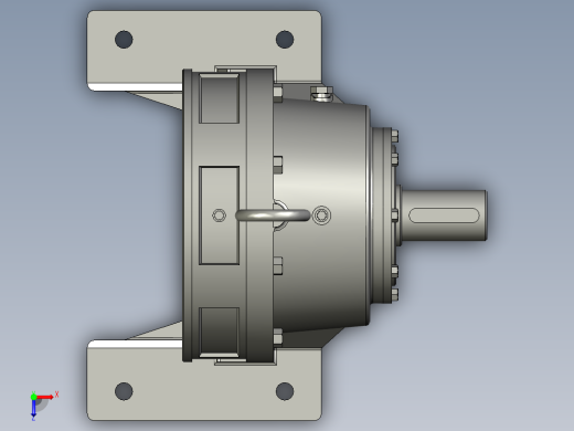 BWY单级摆线针轮减速机俯视缩略图