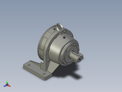 BWY单级摆线针轮减速机正等轴测缩略图