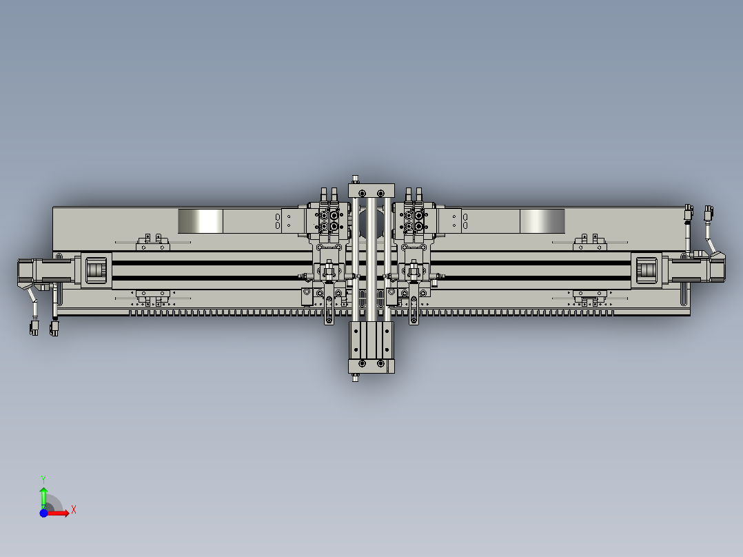 取料的模组总装配前视图