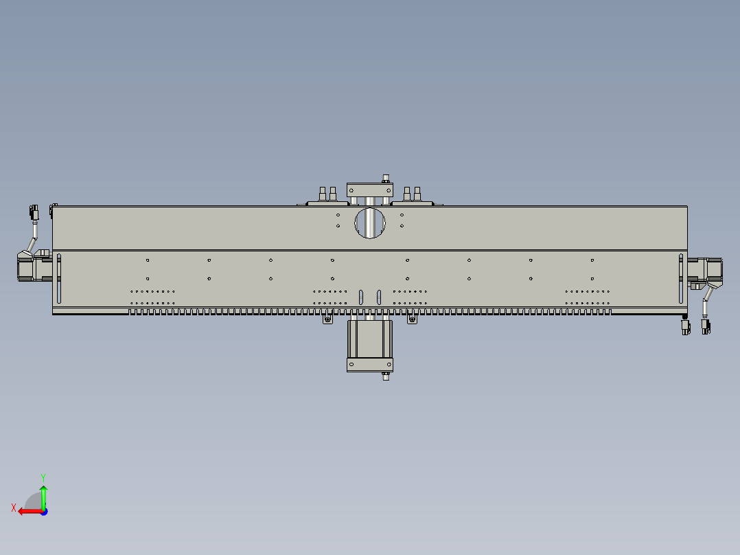 取料的模组总装配后视图