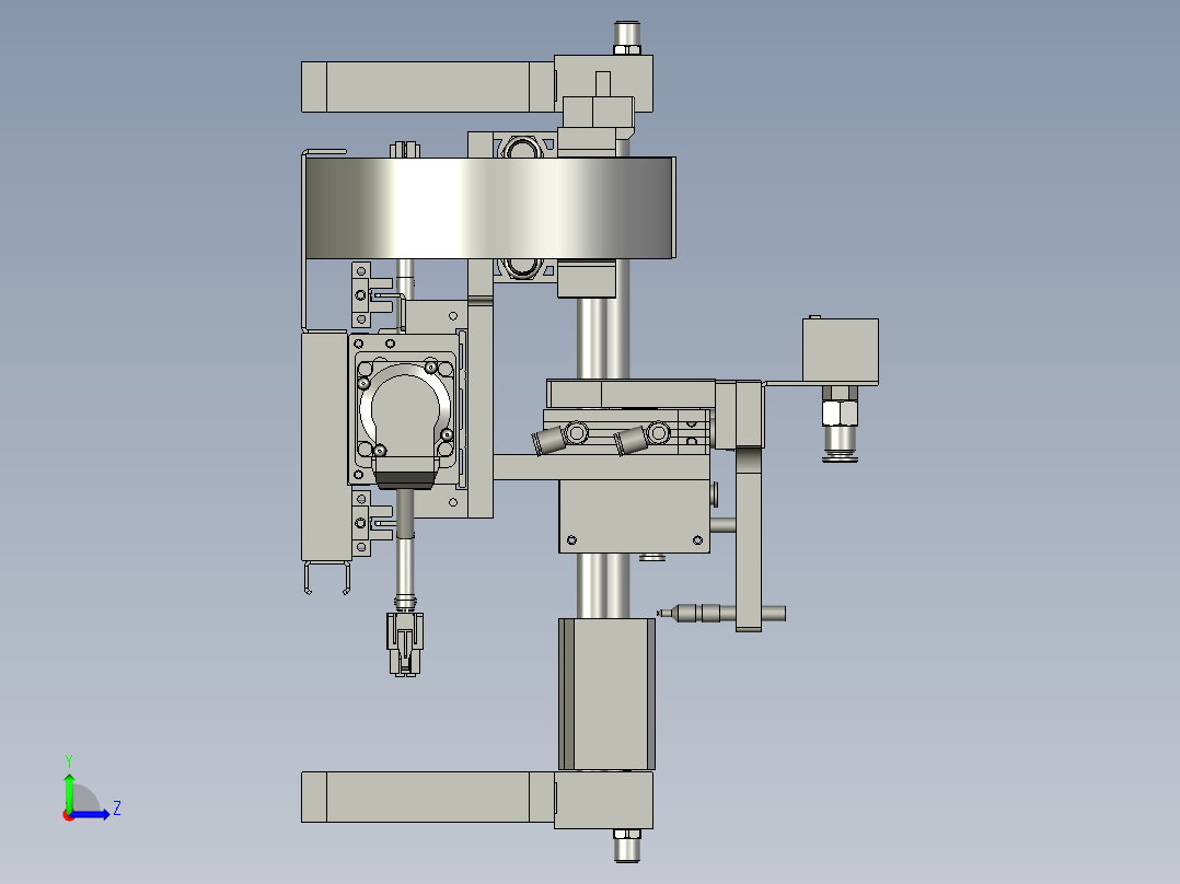 取料的模组总装配左视图