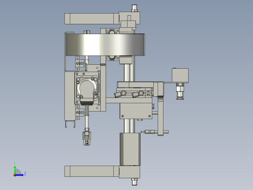 取料的模组总装配左视缩略图