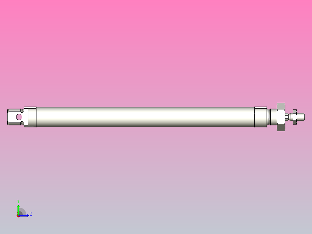 FESTO气缸DSNU-25-250-PPS---_0_左视图