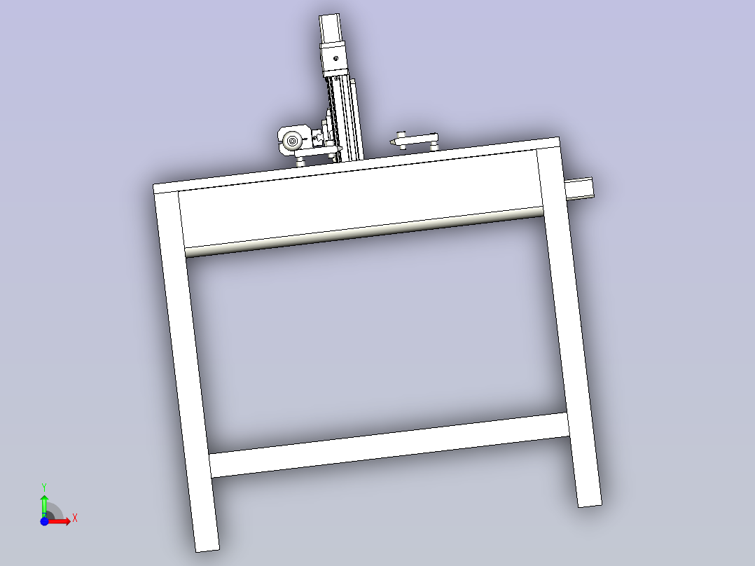 侧孔攻牙设备3D模型前视图