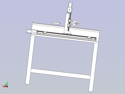 侧孔攻牙设备3D模型后视缩略图
