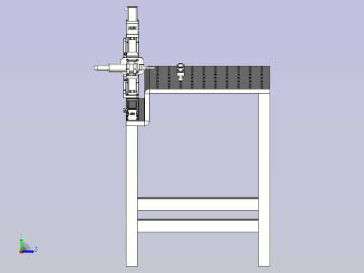 侧孔攻牙设备3D模型左视缩略图