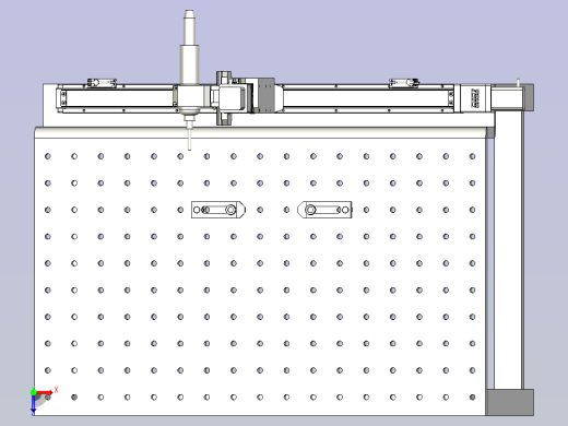 侧孔攻牙设备3D模型俯视缩略图