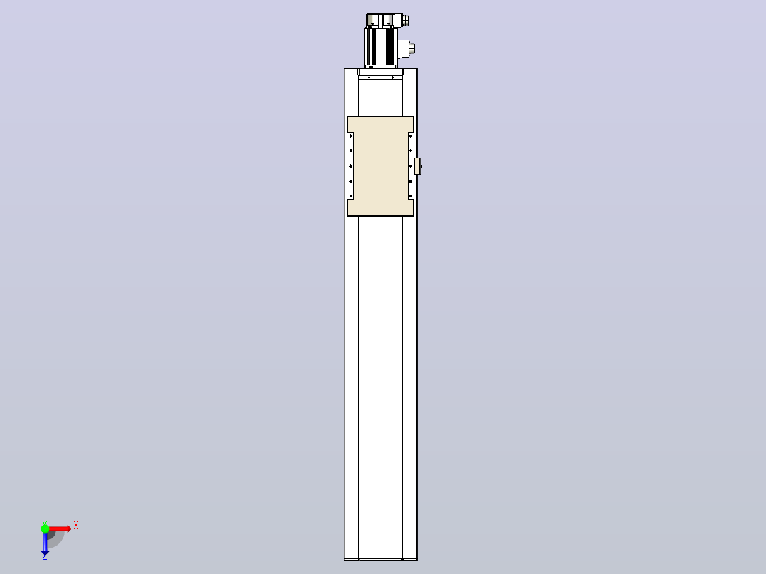 滚珠丝杠直线轴带导轨全封闭TPA-HCR-220D-3210C-L1000-M-C-P1K-N3俯视图