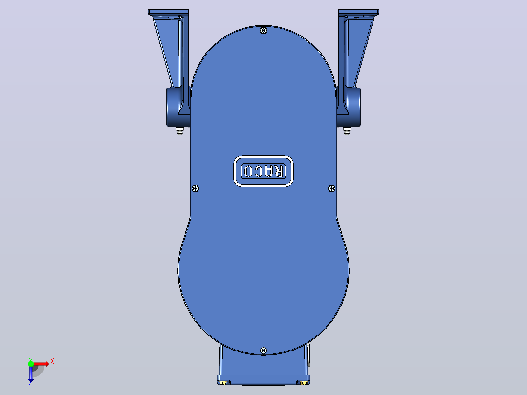 RACO重型电动执行器K1N5-600滚珠丝杠冲程600毫米俯视图