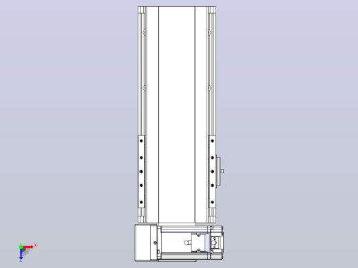 皮带直线轴半封闭可选导轨TPA-HNB-140D-120-L150-LU-C-P40-N3俯视缩略图