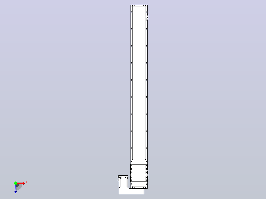 滚珠丝杠直线轴内置导轨TPA-GCR-150-2010C-L1350-MR-M75-N3俯视图