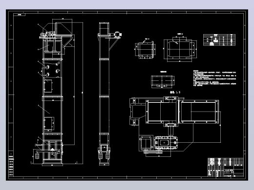 斗式提升机总装CAD