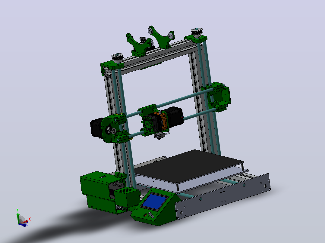 3d打印机设计主视图