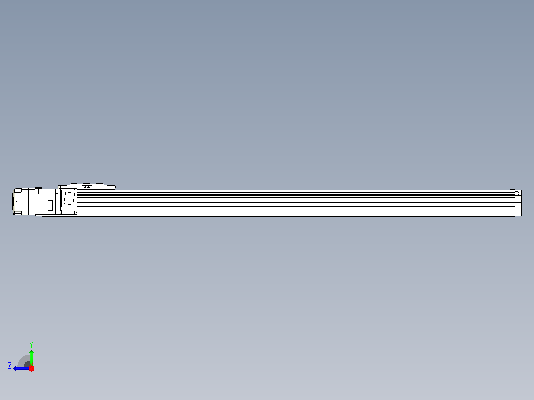 滚珠丝杠直线轴内置导轨TPA-GCR-40-1210C-L600-ML-M10-N3右视图