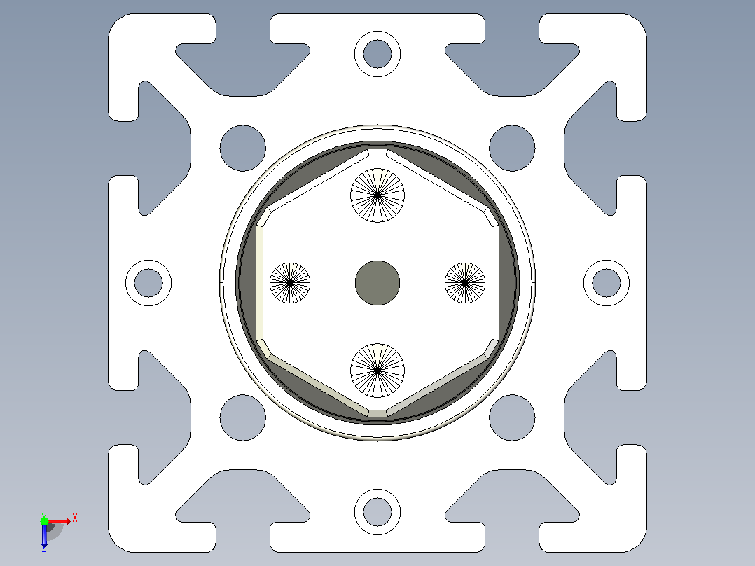 气缸 8 80x80-50俯视图