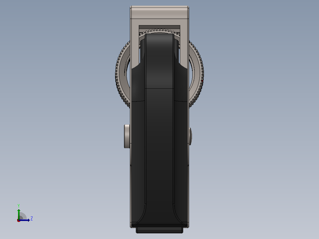 Solidworks制作的管钳左视图