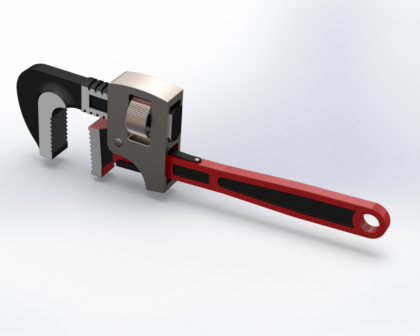 Solidworks制作的管钳