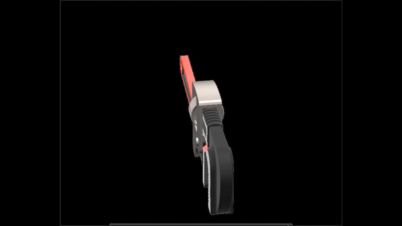 Solidworks制作的管钳