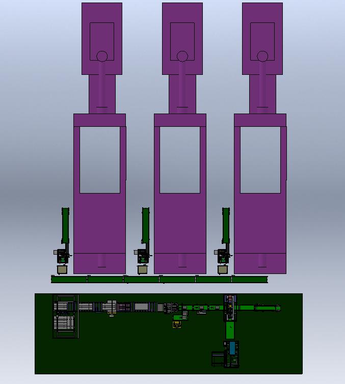 注塑包装检测自动流水线