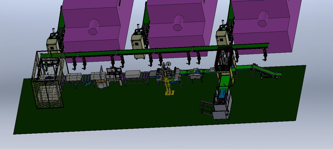 注塑包装检测自动流水线