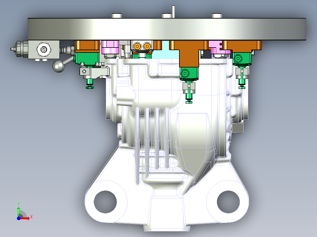 一种后减壳夹具（第三序）_step前视图