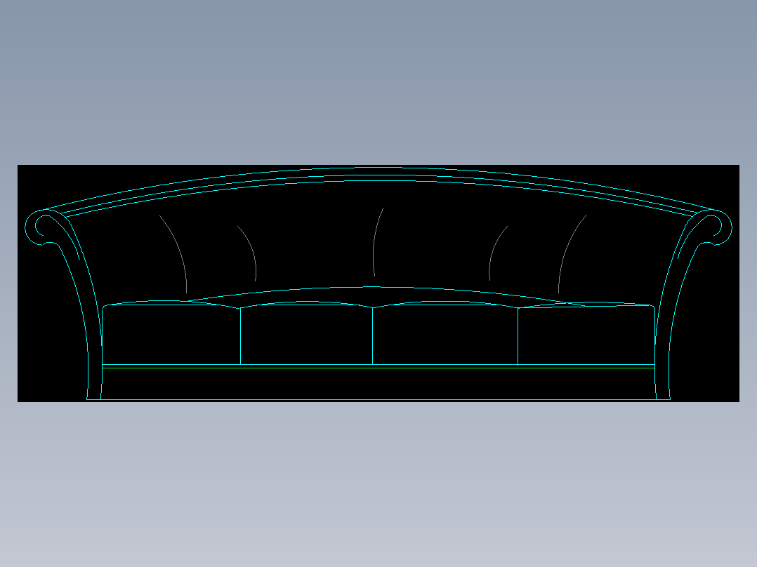 CAD常用绘图的图库2-沙发
