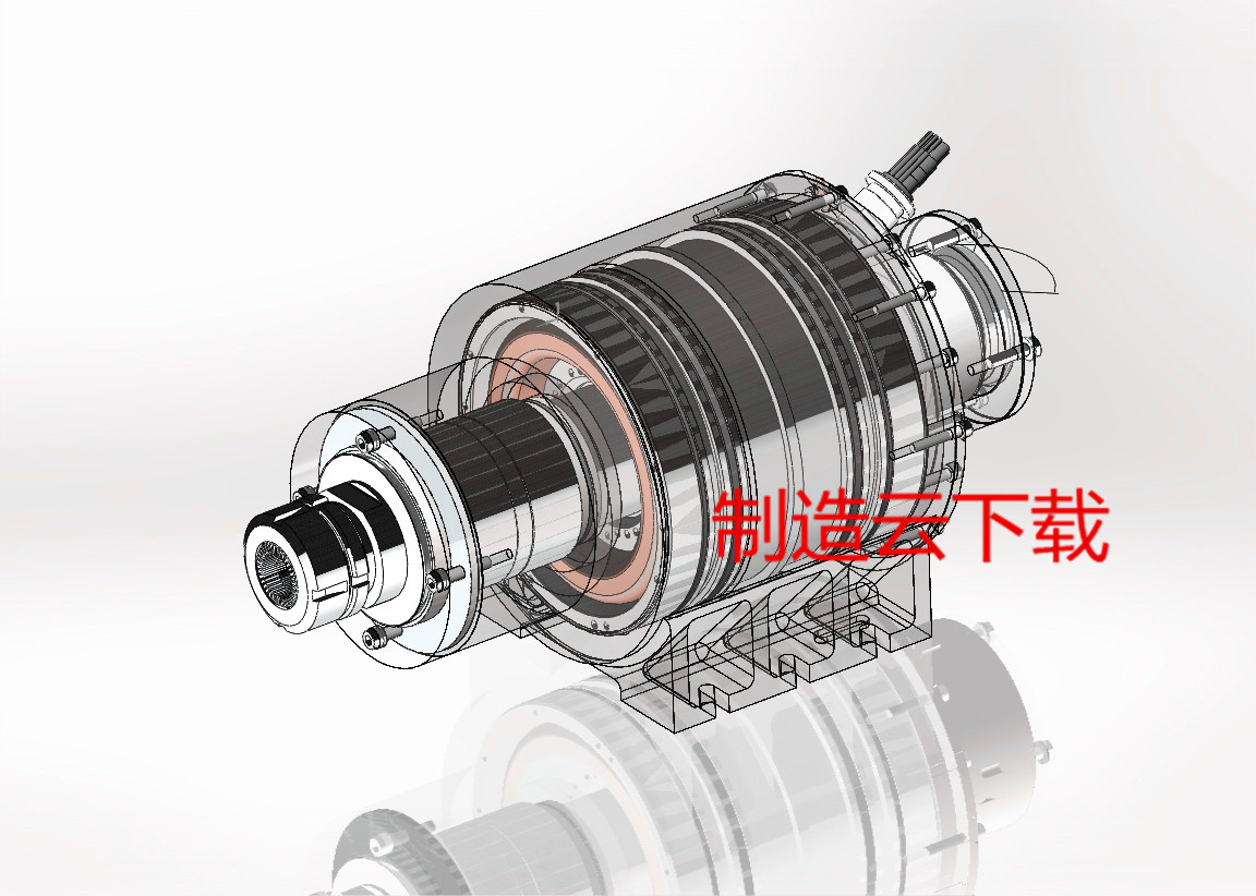 水冷发动机3D模型
