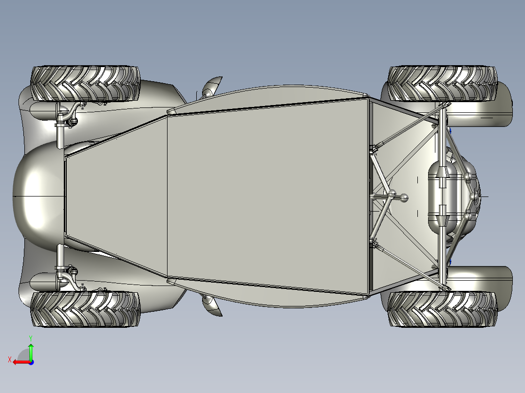 骆驼越野车后视图