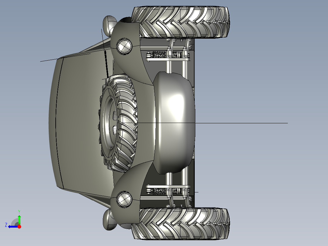 骆驼越野车右视图