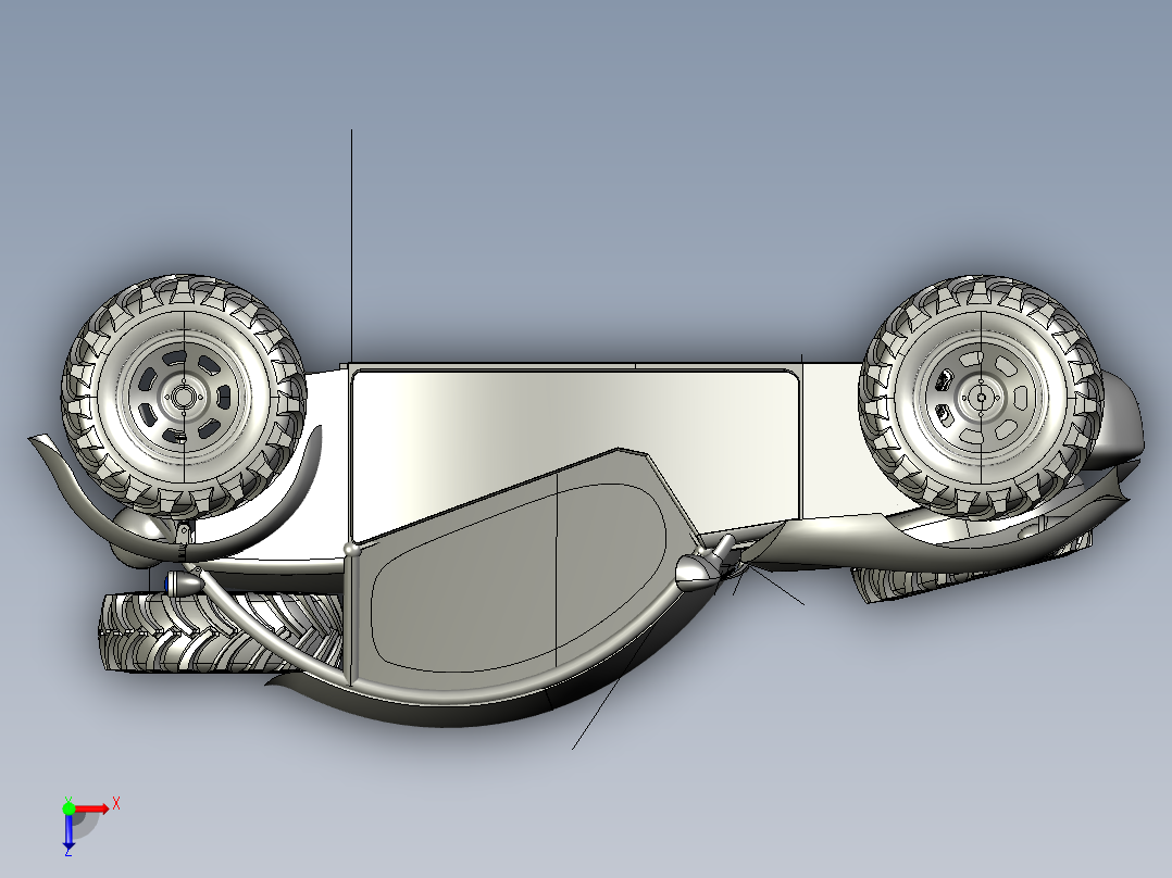 骆驼越野车俯视图