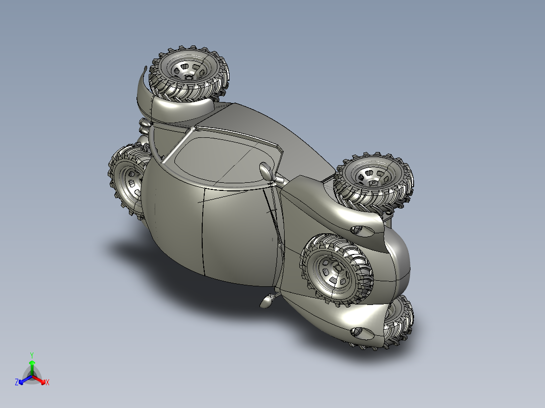 骆驼越野车正等轴测图