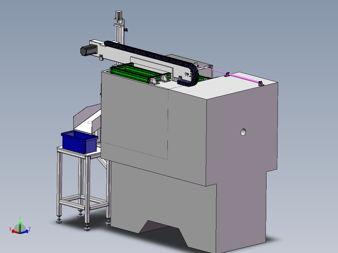 ZDH-CHEC-001 车床上下料主视图