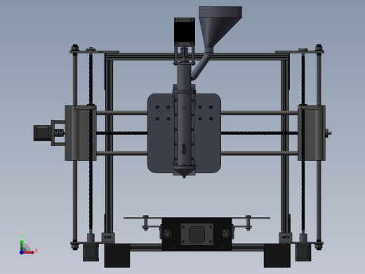 3D打印机用塑料颗粒挤出机前视缩略图