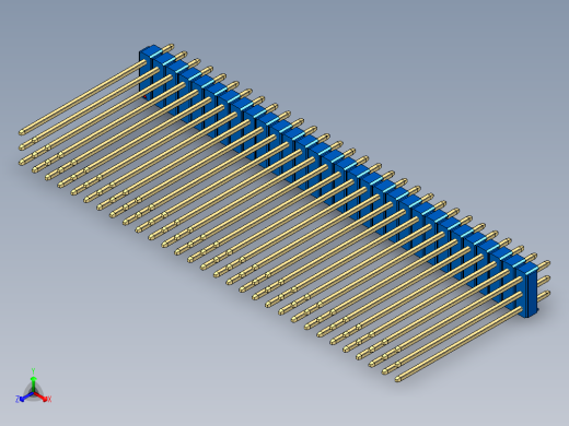彩色公头100mil（2.54mm）系列-DS1021_blue_3x30p_100mil_Type43_rev1.0
