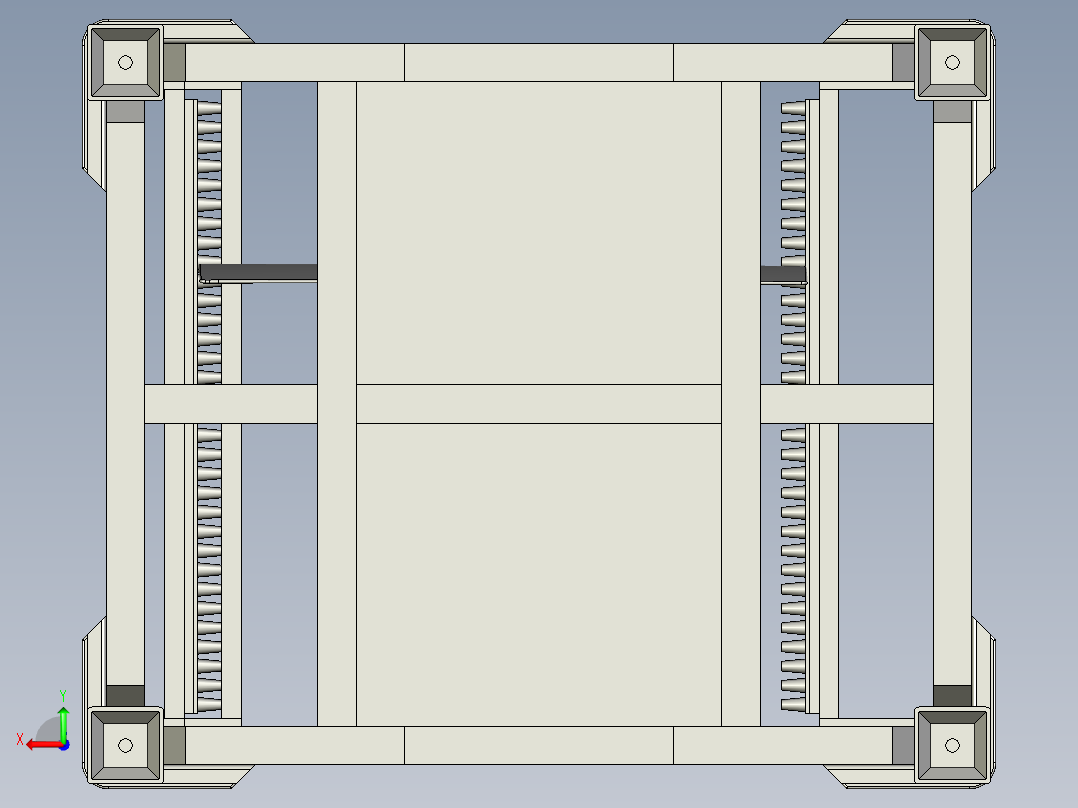 汽车后门维修放置架后视图