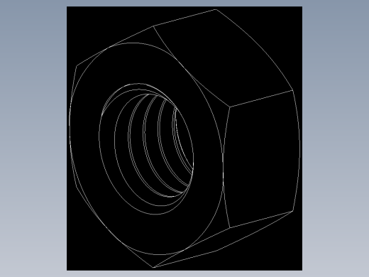 M8 x 1.25mm Thread HEX NUT.DWG