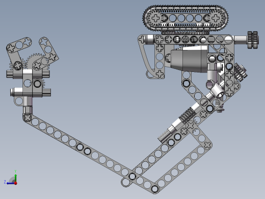 乐高技术挖掘机右视缩略图