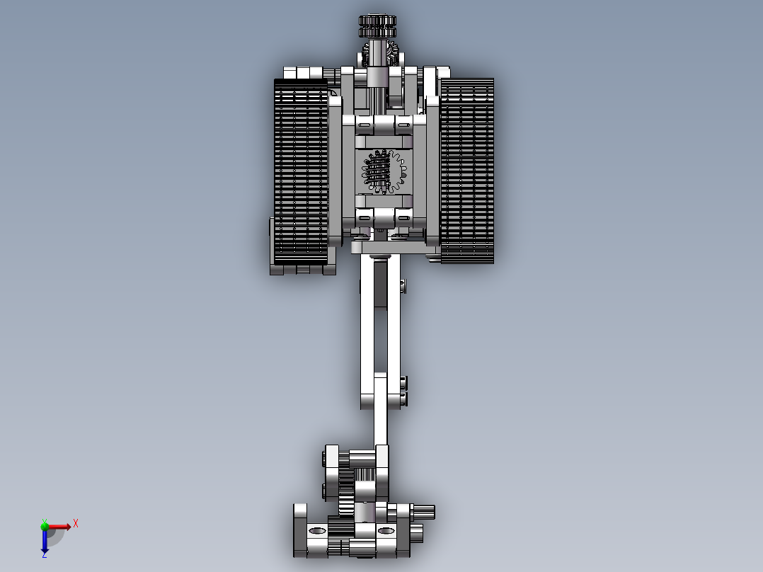 乐高技术挖掘机俯视图