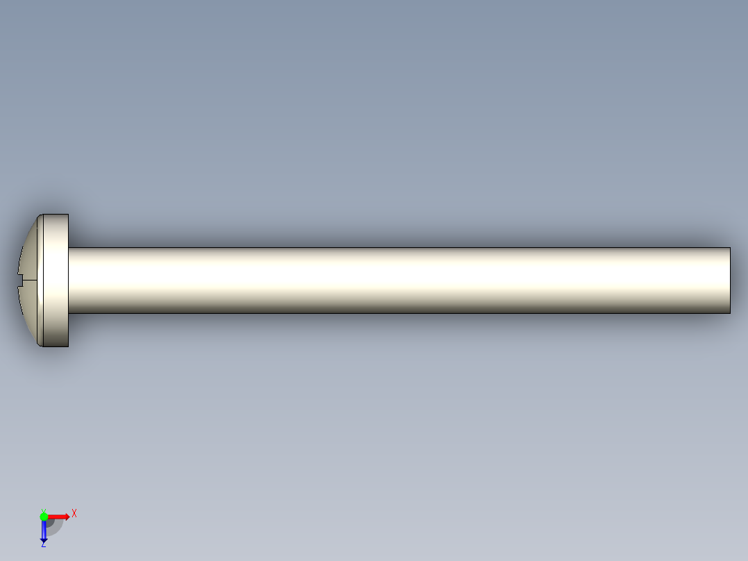 螺丝 M6 十字盘头-M6x60 Screw head.STEP俯视图